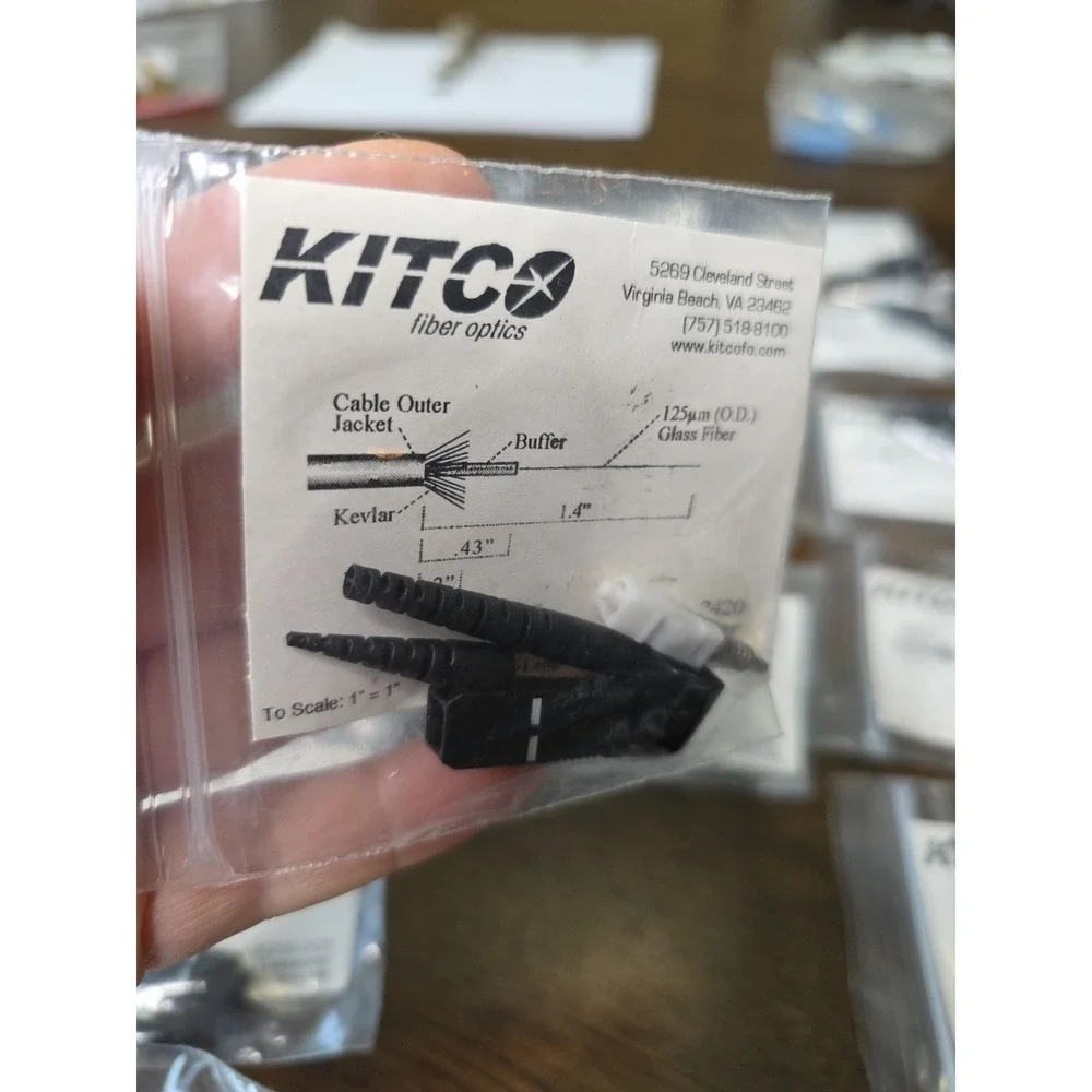 KITCO Fiber Optics OptiCon SC MM Connectors (Lot of 17 Packs, New)#0200-2420